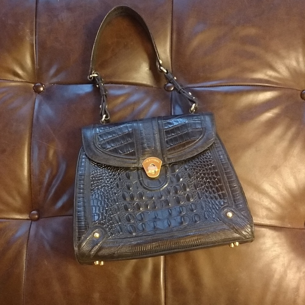 Brahmin leather shoulder purse